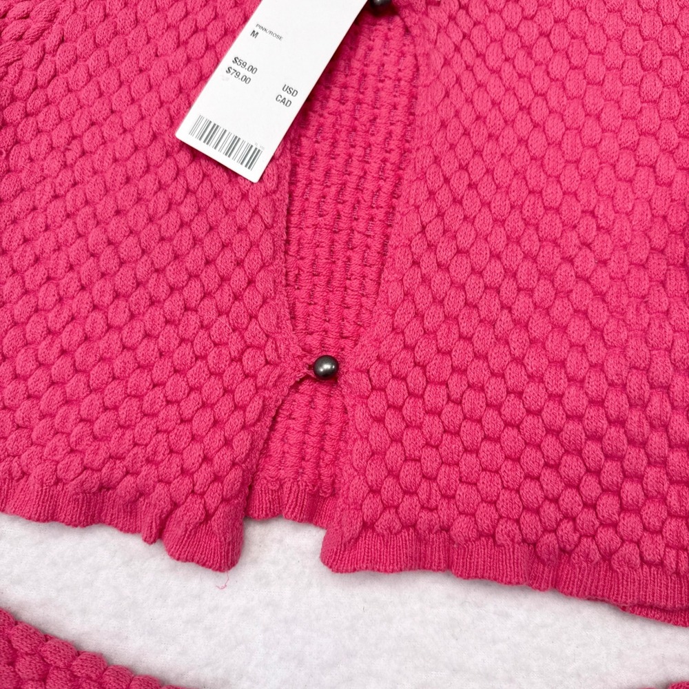 Urban Outfitters Sweater Medium Pink Crop Y2K Babydoll Britney Spears Barbie NEW - Picture 8 of 11
